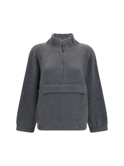 Brunello Cucinelli Brunello Cucinelli Women Cashmere Half-Zip Sweater