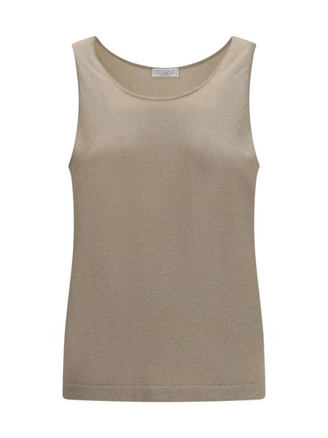 Brunello Cucinelli Brunello Cucinelli Luminous Knit Tank Top