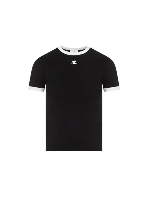 courrèges Courreges Bumpy Contrast T-Shirt Reedition Women