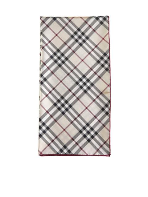 Burberry Check print silk scarf