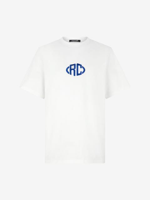 Roberto Cavalli Cotton T-Shirt with Monogram