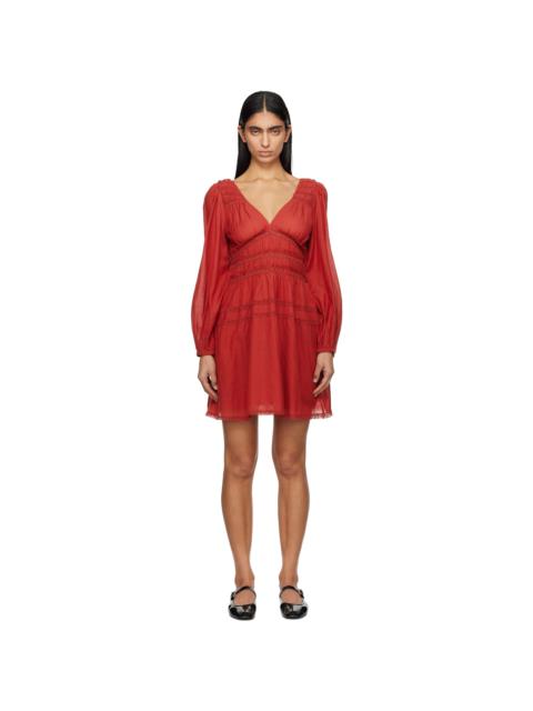 Sea Red Nomi Solid Tunic Minidress
