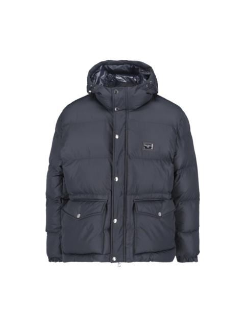 Dolce & Gabbana Logo Plaque Down Jacket