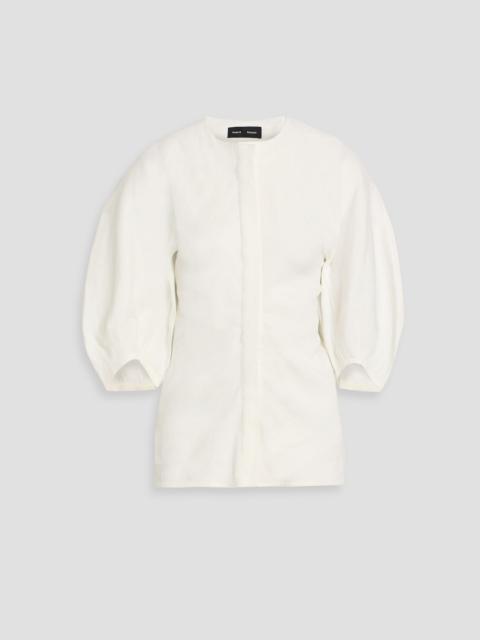 Proenza Schouler Reagan linen-blend twill blouse