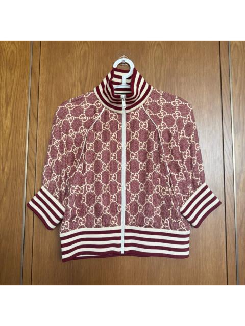GUCCI Gucci Double G Monogram Silk Jacket