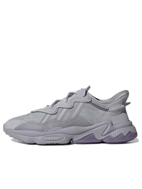 adidas adidas originals Ozweego Cozy Wear-Resistant Running Shoes Gray Purple GY1027