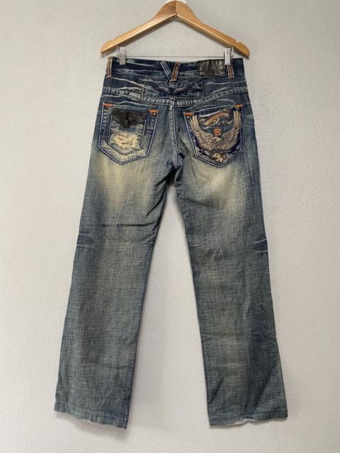 Other Designers Japanese Brand - Rioberra straight cut bleach jeans
