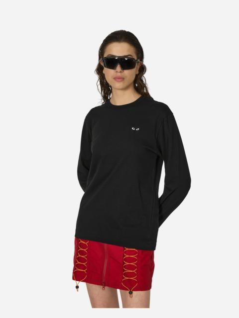 Comme des Garçons PLAY Heart Longsleeve T-Shirt Black