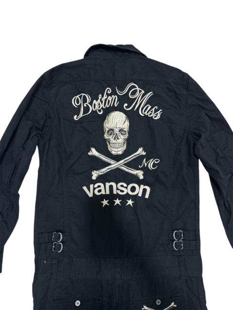 Other Designers Vanson Leathers X Mastermind Boston Mass Coverall Embroidery