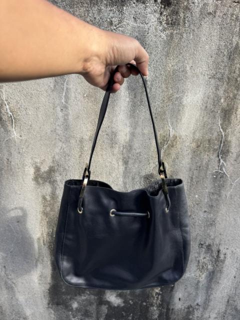 GUCCI Authentic Gucci vintage Chain Link leather handbag