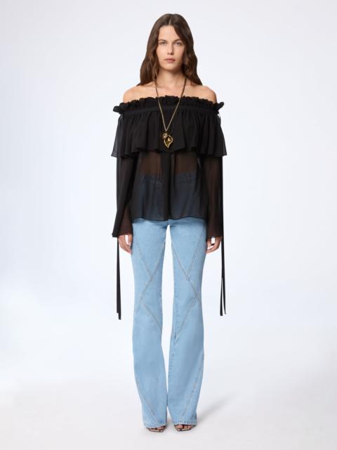 NINA RICCI Denim Flared Pants