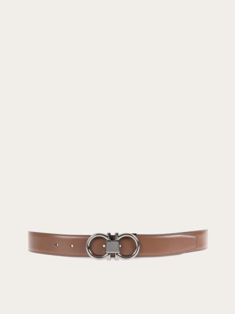 FERRAGAMO Reversible and adjustable Gancini belt