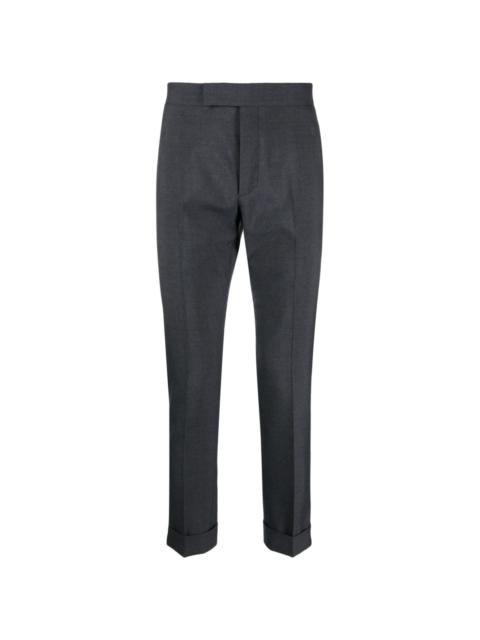 mid-rise skinny-leg tailored trousers