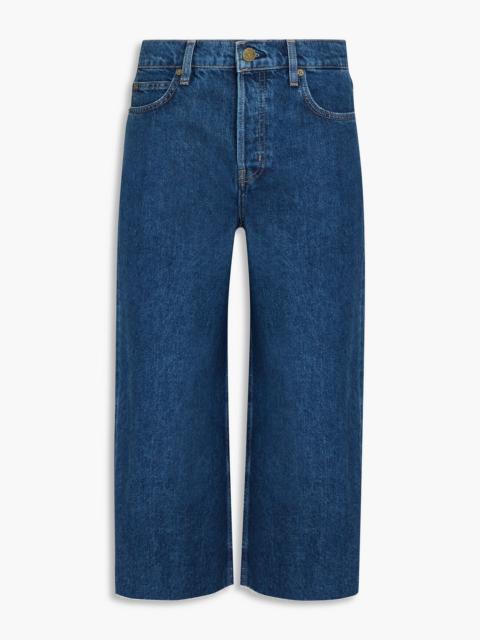 FRAME Cropped high-rise straight-leg jeans