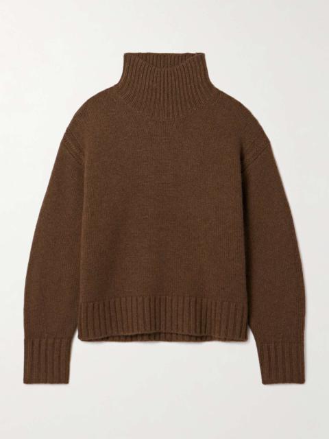 Cashmere turtleneck sweater Brown
