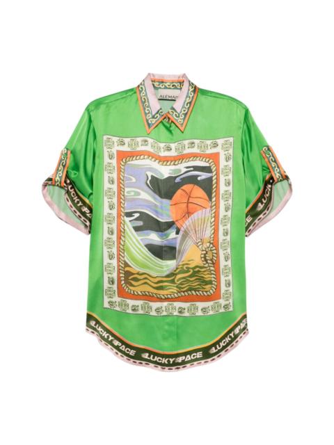 ALÉMAIS Lucky Pace Silk Shirt
