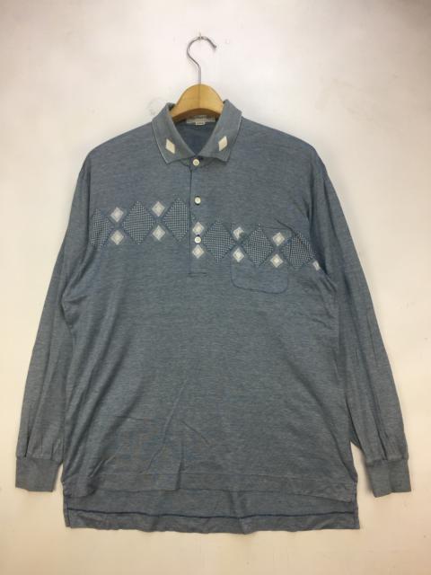 Other Designers Vintage - VINTAGE BURBERRY POLO LONG SLEEVE