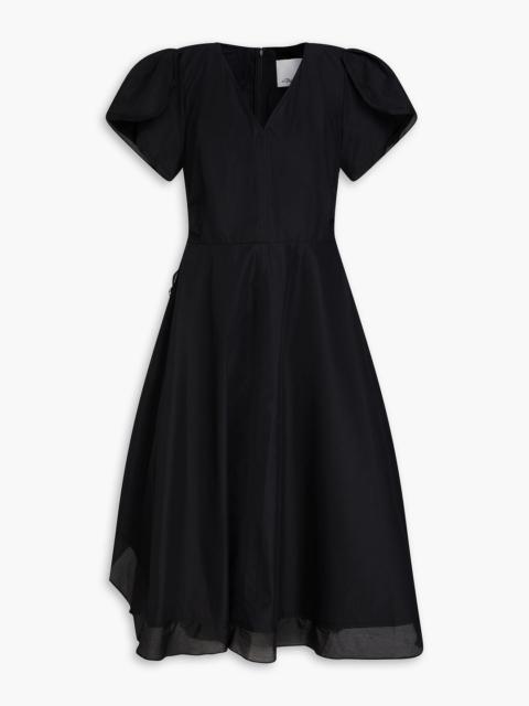 3.1 Phillip Lim Ruched cotton-blend poplin midi dress