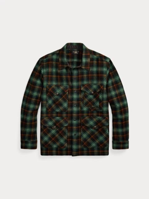 RRL by Ralph Lauren Plaid Wool Twill Overshirt