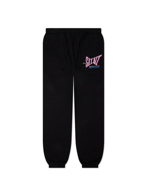 SAINT M×××××× RIBBON SAINT SWEATPANTS - BLACK