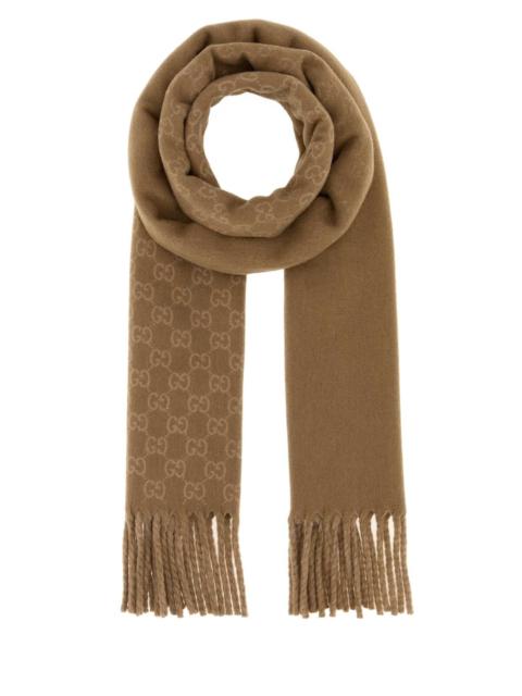 GUCCI Gucci Men Embroidered Wool Blend Scarf