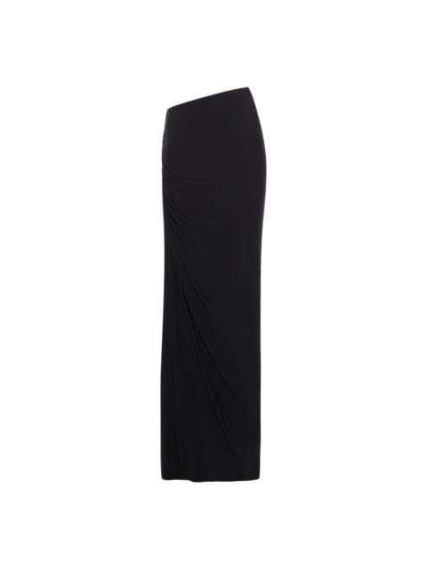draped maxi skirt