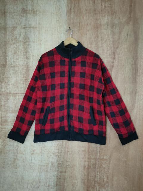 Other Designers Japanese Brand - Generate checkered cardigan knitwear japan #46-476