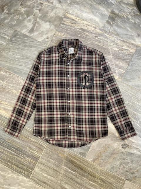 Visvim Flannel Circle Pocket Longsleeve Button Up Shirt