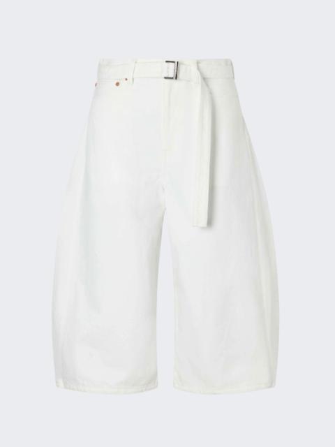 sacai Denim Pants Off White