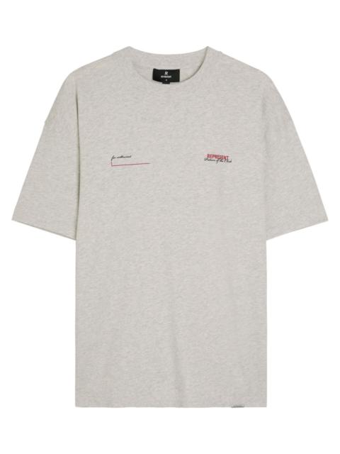 REPRESENT Represent Patron of The Club Printed Cotton T-shirt