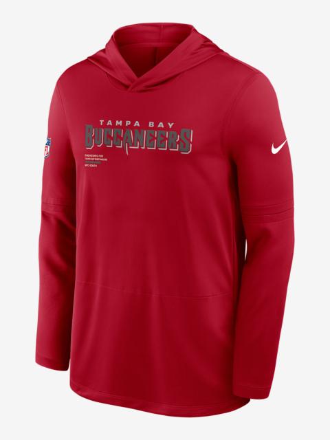 Nike Tampa Bay Buccaneers Pure Fury Sideline Men's Nike Dri-FIT NFL Long-Sleeve Hooded Top