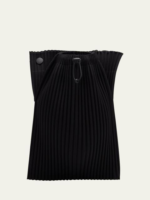 ISSEY MIYAKE Men's Pocket Large Pleated Crossbody Bag