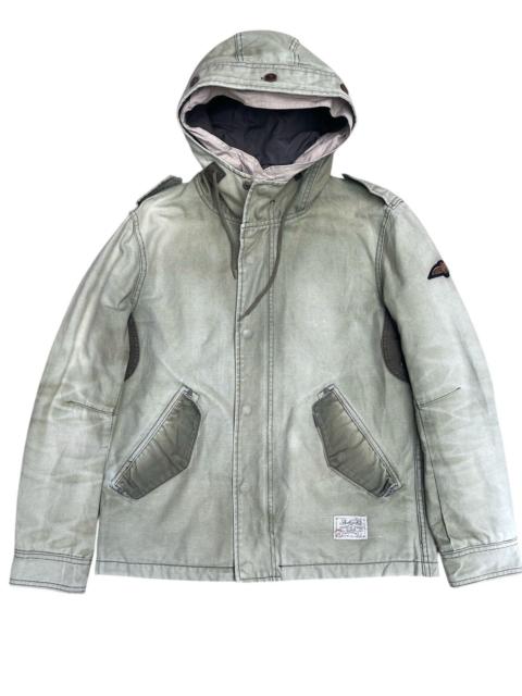 Other Designers Avirex Zip Button Jacket Military Patch, Oversized Pockets