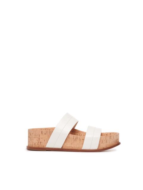 GABRIELA HEARST Striker Platform Sandal in Cream Leather
