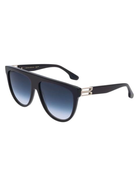 Victoria Beckham Victoria Beckham Blue Gradient Browline Ladies Sunglasses VB680S 415 58