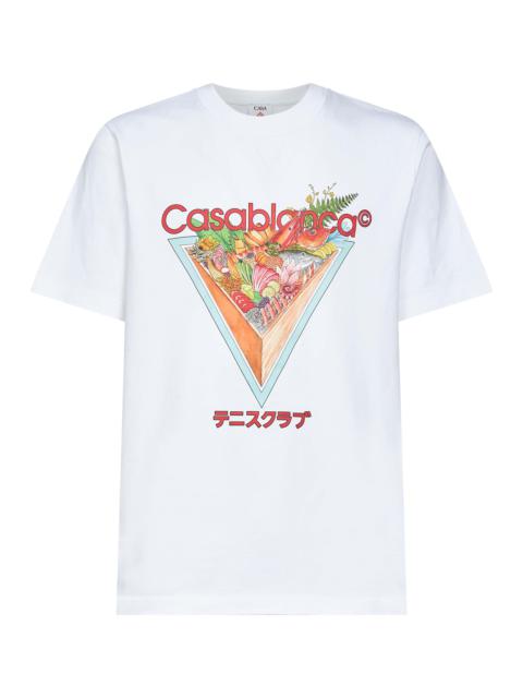 CASABLANCA White Tennis Club Icon T-shirt