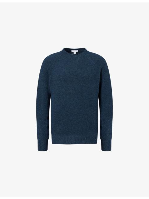 Sunspel Crew-Neck Knitted Lambswool Jumper