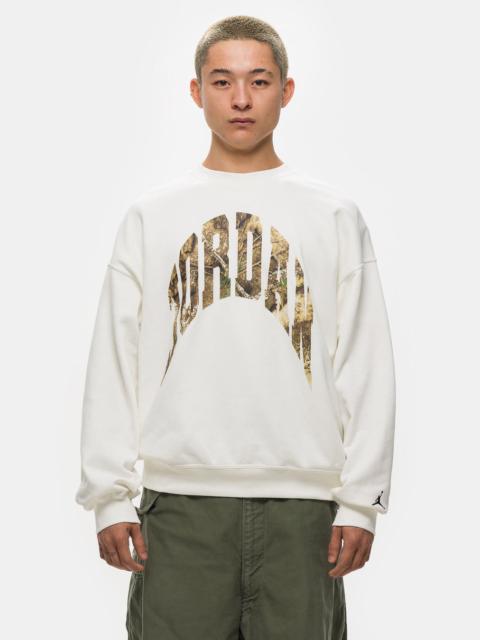 Jordan Realtree Crewneck Sweatshirt in Sail/Black