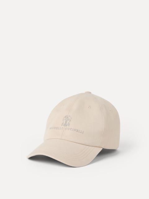 Brunello Cucinelli Garment-dyed twisted cotton gabardine baseball cap with embroidered logo