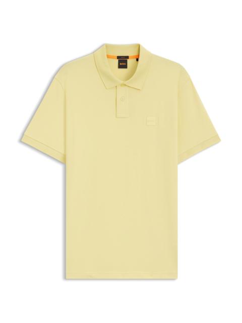 BOSS EXTRA-SLIM-FIT STRETCH-COTTON SHIRT WITH LOGO TAPE
