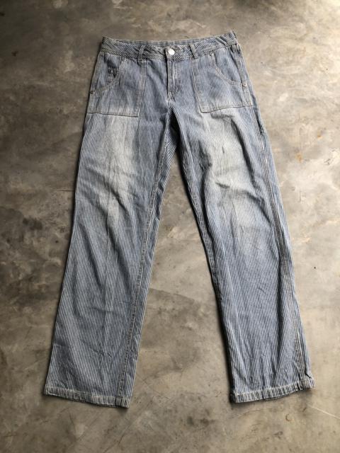 Other Designers Workers - Japanese denim rectangular patch pocket hickory stripe