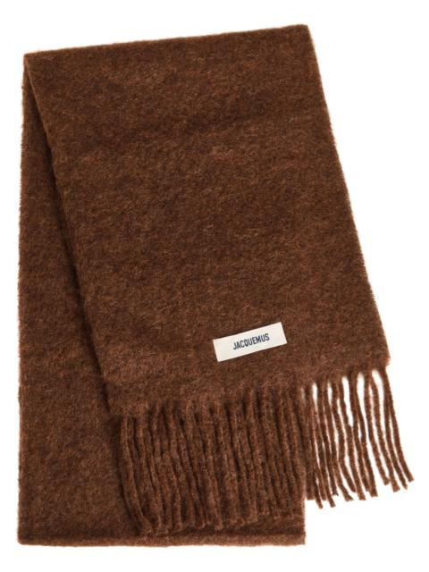 JACQUEMUS Jacquemus Carro Wool-blend Scarf