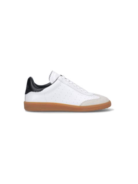 Bryce Sneakers In White Suede And Leather