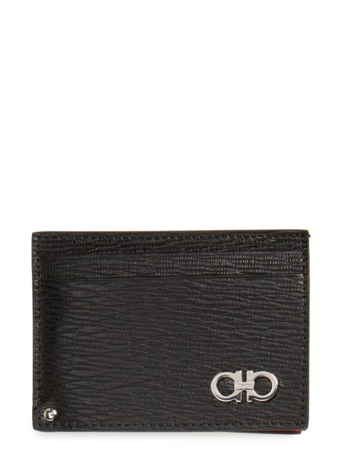 FERRAGAMO Revival Calfskin Leather Card Case
