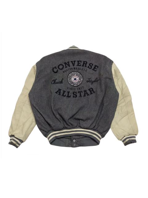 Converse Vtg Converse Embroidery Wool Leater Sleeve Varsity Jacket