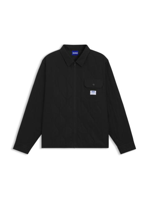HUGO RELAXED-FIT SHIRT WITH PADDING