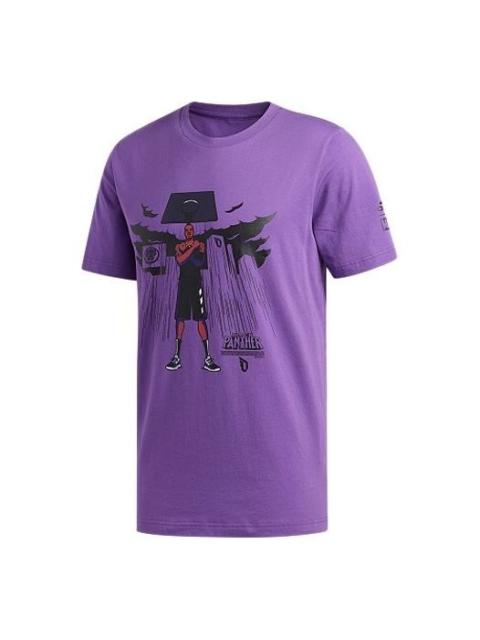 adidas adidas x Marvel Dame Blk Pnthr Panther Lillard Marvel Avengers Basketball s T Men's Purple FI6370