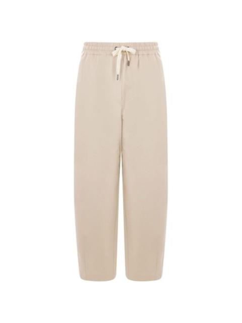 Brunello Cucinelli Brunello Cucinelli Wolight Beige Relaxed Trousers