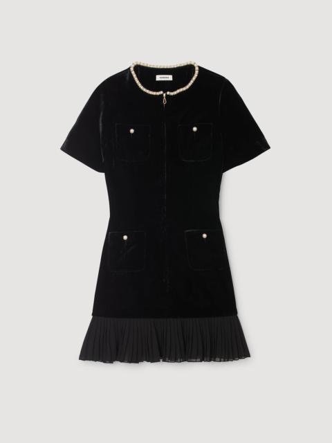 Sandro MINI VELVET DRESS