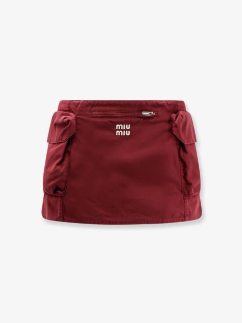 Miu Miu Miu Miu Women Cotton Mini Skirt
